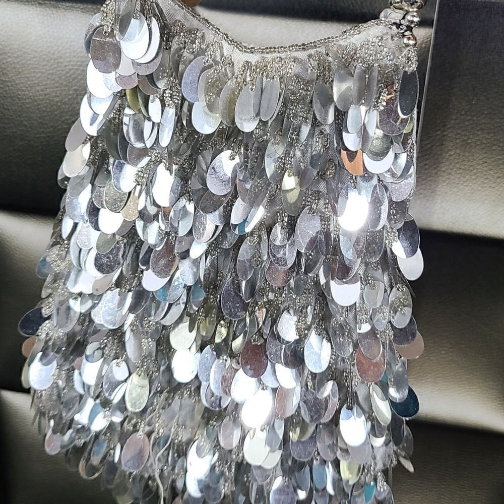 Sequin evening bag - Picture 3 of 5